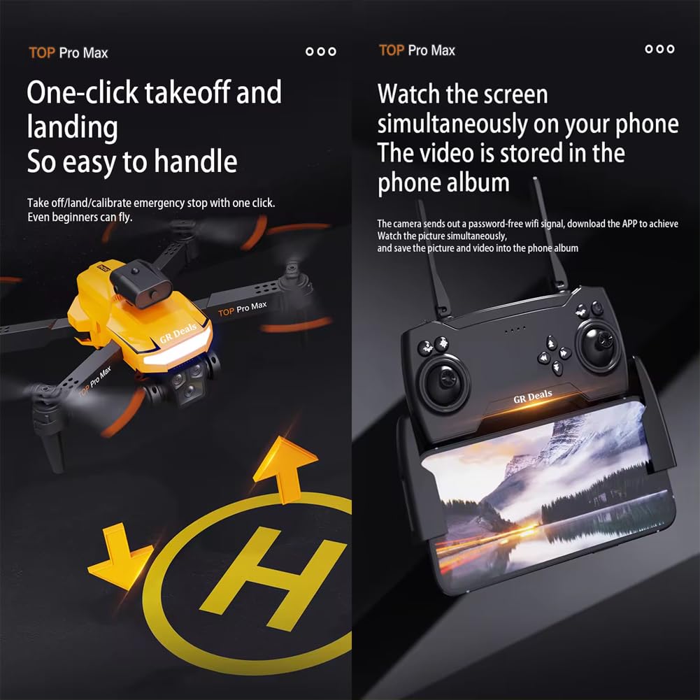 P18 Pro Drone 4K GPS HD Triple Camera Optical Flow Positioning Obstacle Avoidance HD Photography