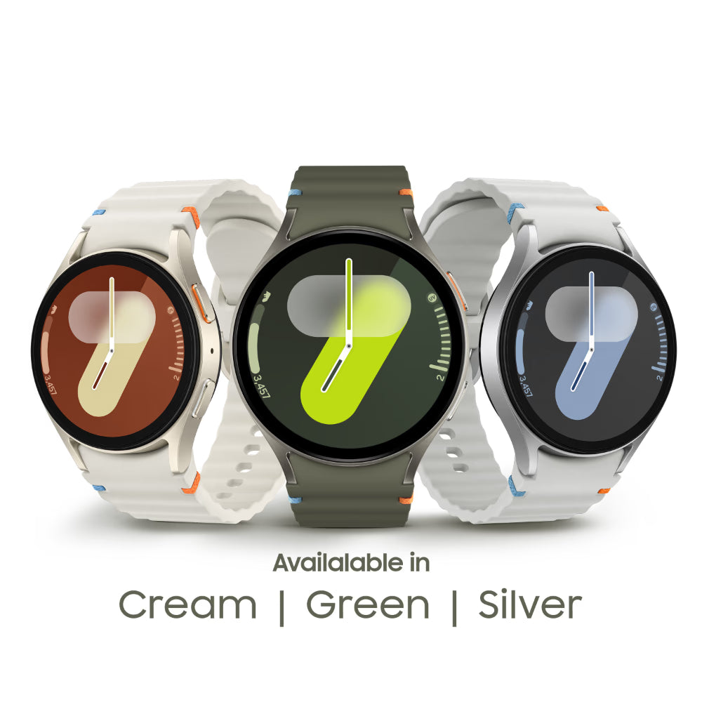 Galaxy Watch 7 40 mm Bluetooth Smart Watch, 3nm Processor, Dual GPS, Sapphire Glass & Armour Aluminum, 5ATM & IP68, HR, SpO2, BP & ECG Monitor, Green,