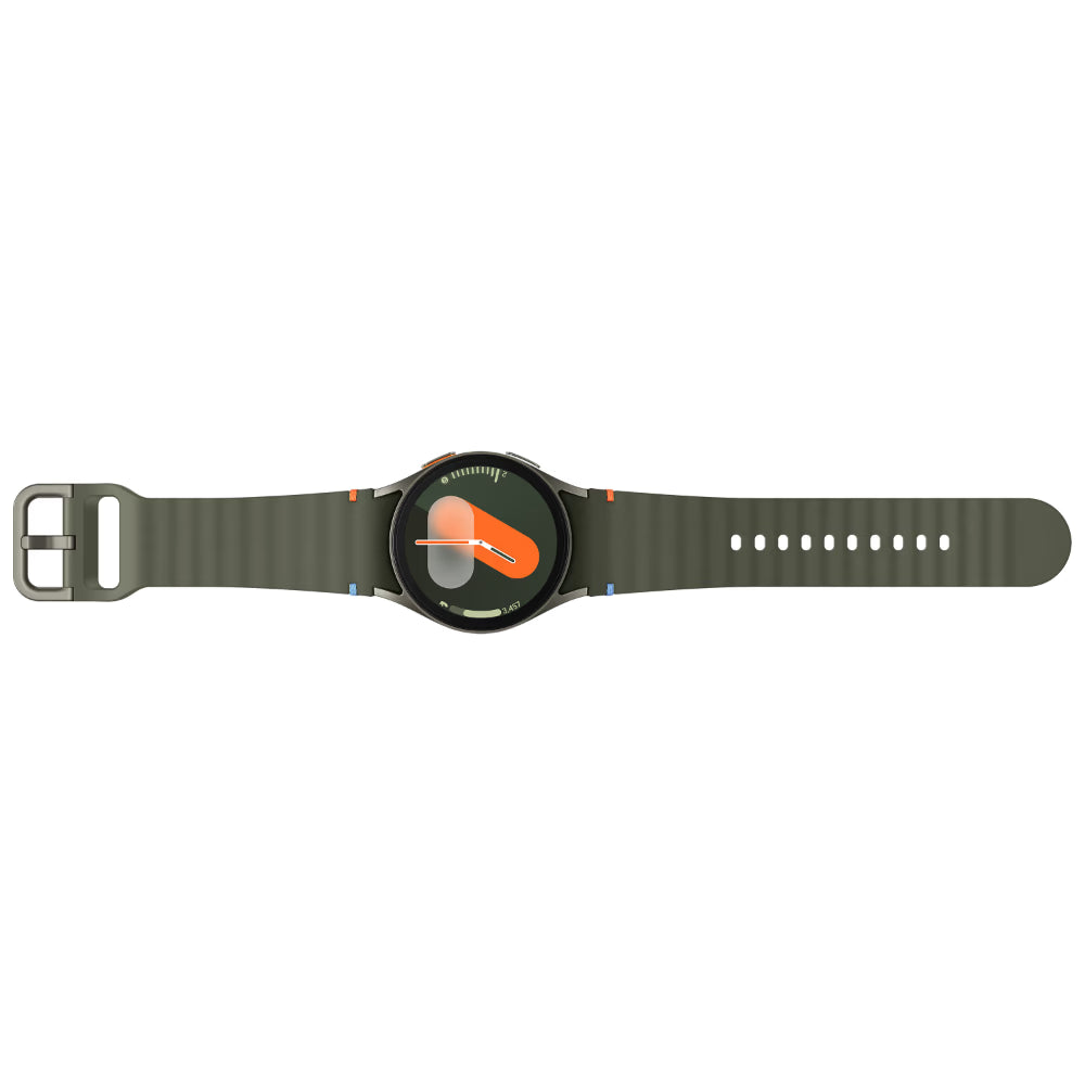 Galaxy Watch 7 40 mm Bluetooth Smart Watch, 3nm Processor, Dual GPS, Sapphire Glass & Armour Aluminum, 5ATM & IP68, HR, SpO2, BP & ECG Monitor, Green,